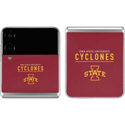 Iowa State University Athletic Text Galaxy Z Flip4 5G Skin